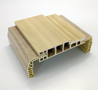 Wpc Door Frame New Product Of Zhongying Upvc Profiles Factory