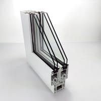 upvc sliding window profile - 60# two rails